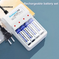 gashadream   AA/AAA Rechargeable Battery Anti-oxidation High Capacity Large Battery Capacity Smart Battery Charger Set for Toys