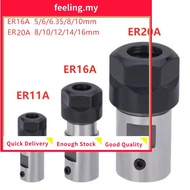 ◇FEELING◇Motor Shaft Collet Chuck ER11 ER16 ER20 A 5-16mm Extension Rod Toolholder CNC
