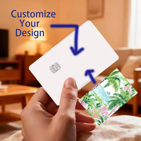 Customized Design DIY Card Stickers Credit Visa Debit Bank Charge Card Bus Metro Waterproof Sticker 