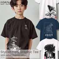 Cool anime robot godzilla t-shirt for boys - cool anime robot godzilla t-shirt