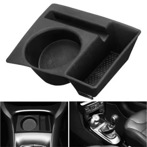 Black Cup Can Holder Ashtray Coin Tray For Citroen C3 DS3 9425E4 Car Accessories
