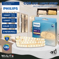 [ 𝗣𝗛𝗜𝗟𝗜𝗣𝗦 𝗟𝗦156 𝗦𝗧𝗥𝗜𝗣 𝗟𝗜𝗚𝗛𝗧 ] 5 METER 24V COB DOT LED STRIP LIGHT ( 4000K / 3000K )