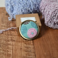 隨身鏡 藍綠幾何