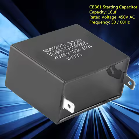 CBB61 Motor Running Starting Capacitor Generator 350V AC 16uF 50/60Hz CBB61 Start Capacitor