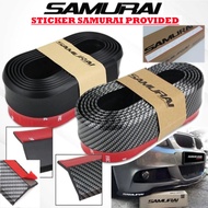 Car Samurai Lips Skirt Front Bumper Rubber Protector Skirting Diffuser Universal Accessories Kereta