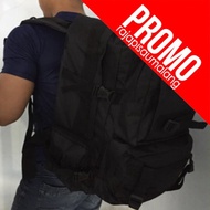 RPM Military Backpack Large Black Military Backpack 50x27x40 cm