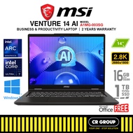 MSI Venture 14 AI A1MG-003SG - Intel Core Ultra 7-155H - Intel Arc Graphics - 16GB RAM - 1TB SSD (2Y