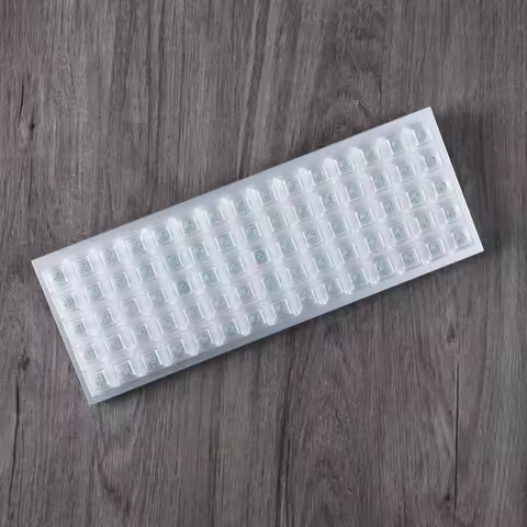 DSA Profile Transparent Keycap Set Blank Black Clear ABS For Ortholinear Layout MX Keyboard XD75 ID7
