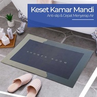 Kaozelo Anti-Slip Absorbent Rectangle Bathroom Mat 59x39.5cm - DT4