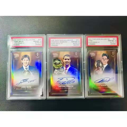 Topps Now DIY Messi, Cristiano Ronaldo, Kaká, Star Cards, Ballon d'Or Limited Edition Autographed Ca