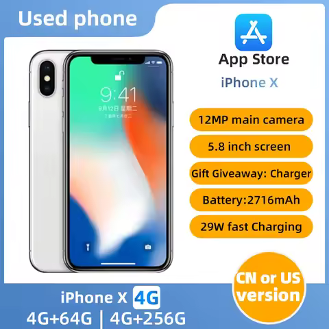 Apple iphone X ios 5.8 inch 256GB ROM All Colours in Good Condition Original used phone