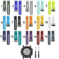 26mm Silicone Quick Release Easy Fit Band Strap for Garmin Fenix 5X Plus 6X pro 3 GPS Watch