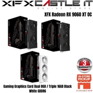 XFX Radeon RX 9060 XT OC Gaming Graphics Card Dual 8GB / Triple 16GB Black White GDDR6