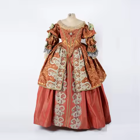 Historical Spanish Court Dress Renaissance Royal Court Princess Baroque Afternoon Costume Tudor Eliz
