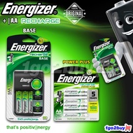 Energizer Rechargeable Batteries AA 4pcs 1300mAh + Charger  / 4pcs 2000mAh AA Recharge Batteries* 10