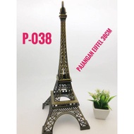 Miniatur menara Eiffel Paris 38cm menara Eiffel pajangan menara eiffel