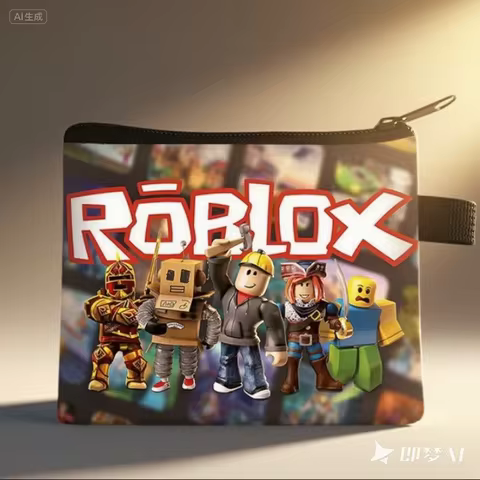 Roblox Coin Purse Wallet Kawaii Game Cartoon Anime Portable Money Coin Storage Bag Cute Mini Card Pu