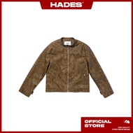 HADES BROWN WAX BIKER JACKET - GENUINE HADES BRAND
