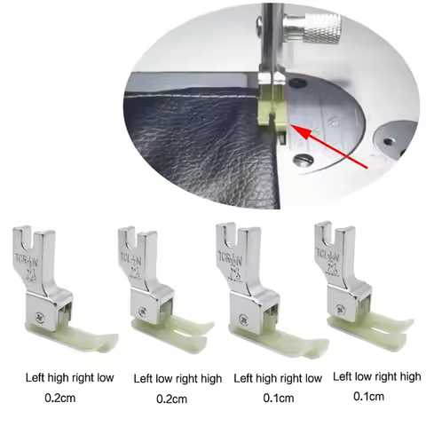 TCR TCL Right and Left Plastic Compensating Presser Foot for Industrial Single Needle Sewing Machine