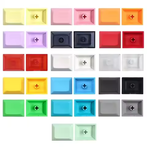 10/20PCS Mixed Color PBT Blank DIY Keycap Mechanical Keyboard 1.25U 1.25X DSA No Engraving Keycap Se