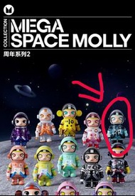 泡泡瑪特 薄荷巧克力 POPMART MEGA SPACE MOLLY 100% 周年系列2 第二代 公仔