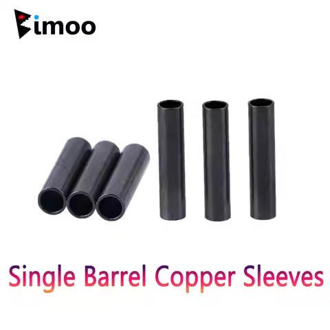 Bimoo 200pcs Single Barrel Copper Sleeves Saltwater Fishing Rigging Accessories Fishing Line Fix Cri
