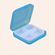 GW Dispenser Organizer Pill Box Transparent Plastic Jewelry Tool Box Clear Organizer Container Case Pill Box Portable Detachable Medicine Double Layer Pill Orangizer Pill Case Container