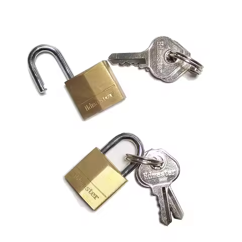 Metal Copper Brass Padlock Key BDSM Restraint Bondage Ring Tiny Lock for Cuffs Collar Gag Chastity P