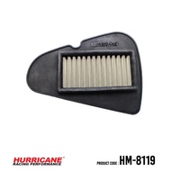 HURRICANE กรองอากาศสแตนเลส  ผ้าแดง Honda Beat Fi Scoopy 125I  Zoomer X  (HM-8119)