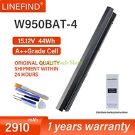 GlobeTrove， แบตเตอรี่ 15.12V 44WH W950BAT-4 สำหรับ Clevo W940JU W940LU W950JU W950TU W950BU W950KU W