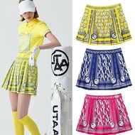 UTAA original golf clothing women's pleated skirt summer quick-drying breathable skirt slim slim short-sleeved T-shirt J.LINDEBERG Titleist DESCENNTE Korean Uniqlo ❀