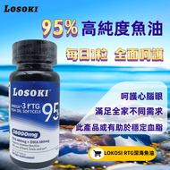 LOSOKI - 樂斯可95%高純度rTG深海魚油軟膠囊omega3高含量歐米茄3非30歲女性適用魚肝油losoki