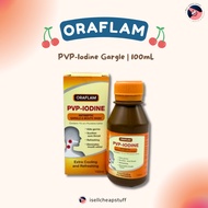 Oraflam PVP-Iodine Antiseptic Gargle & Mouthwash 100mL