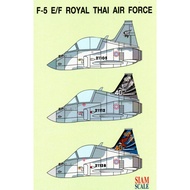 DECAL (Water DECAL) Siam Scale Q-PLANE F-5 E/F ROYAL THAI AIR FORCE For FREEDOM COMPACT SERIES
