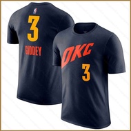 HQ5 2023-2024 NBA Oklahoma City Thunder Josh Giddey Tshirt Fans Short Sleeve Sports Tee Unisex City 