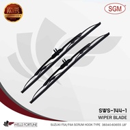 SUZUKI F5A / F6A SCRUM HOOK TYPE 18" 38340-83655 SGM WIPER BLADE FOR AUTOMOTIVE CARS (2 PCS)