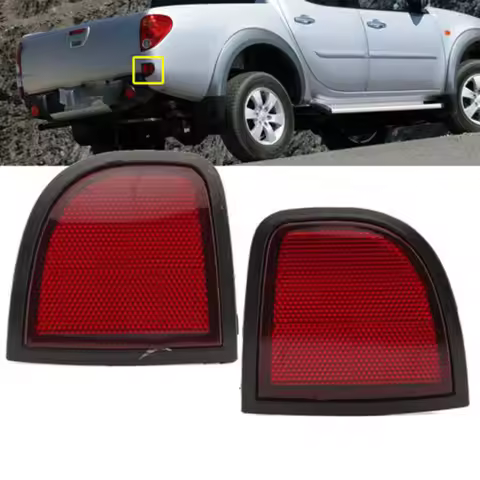 1pc Left Right Rear Bumper Light Reflector for Mitsubishi Triton ML MN L200 2005-2015 Car Replacemen