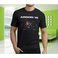 [Ready Stock XS-6XL] Argon 18 Canadian Road Bike Short Sleeve Plus Size Tops Tees Men's T-shirt Sportswear Birthday Gift