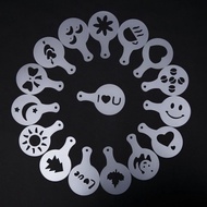 Set of 16 plastic cappuccino cocoa powder molds to create thick cake/coffee decorations - Da Nang Br