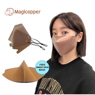 【ace mask】 Magicopper Antimicrobial Copper Mask ver. 2.0 (Beige and Pink)