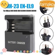 TAMAKO Camera Battery Charger Durable Rechargeable LED Indicator EN-EL9 Power Adapter for Nikon D40 D40X D60 D3000 D5000 D8000