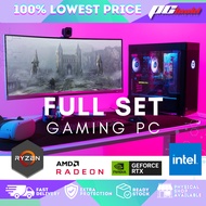 FULL SET BUDGET GAMING PC / CUSTOM PC / INTEL / RYZEN / NVIDIA RTX GTX / CPU PUBG GTAV DESKTOP