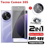 Tecno Camon 30 S Pro 30S 4G Camon40 5G 2024 Curved Privacy Tempered Glass Screen Protector full Cove