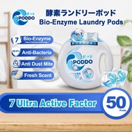 50 Pods 15g Poddo World 1st Bio Enzyme Laundry Capsule - Universal