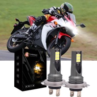 มาใหม่ล่าสุด2x H7ไฟหน้ารถมอเตอร์ไซค์แบบ LED หลอดไฟสำหรับ Yamaha YZF R1 2007-2014 YZF R3 2015-2017 Br