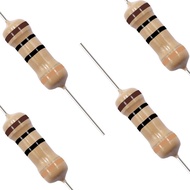 JIADO Resistor 15pcs 1 ohm 10ohm 100ohm 1k 10k 100k 1/2 watt Carbon Film Single Resistor ±5% Toleran