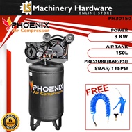 PHOENIX PN30150 150L Vertical Air Compressor - 6 Months Warranty