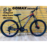 26" Gomax Alloy Mountain Bike MTB / MTB BASIKAL / Basikal Gomax Basikal size 26 inch / Basikal Dewas