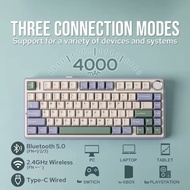 AULA F75 Wireless Mechanical Keyboard 75% GASKET Structure RGB Hot swappable wireless Tri-ModeWired/