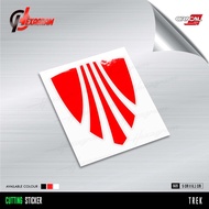 MERAH TREK Logo Bicycle Cutting Sticker | Red TREK Logo Bicycle Stick | TRACK TRACK TRACK